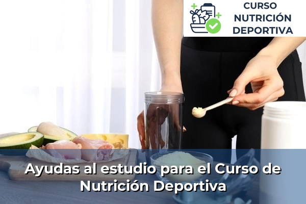 Ayudas al estudio y financiación para el Curso de Nutrición Deportiva